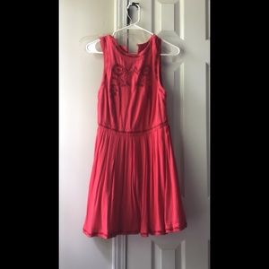 Red cocktail dress